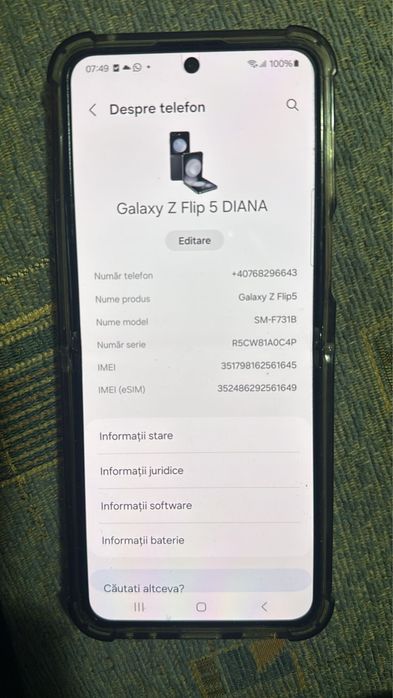 Samsung Galaxy Z Flip 5 512GB impecabil