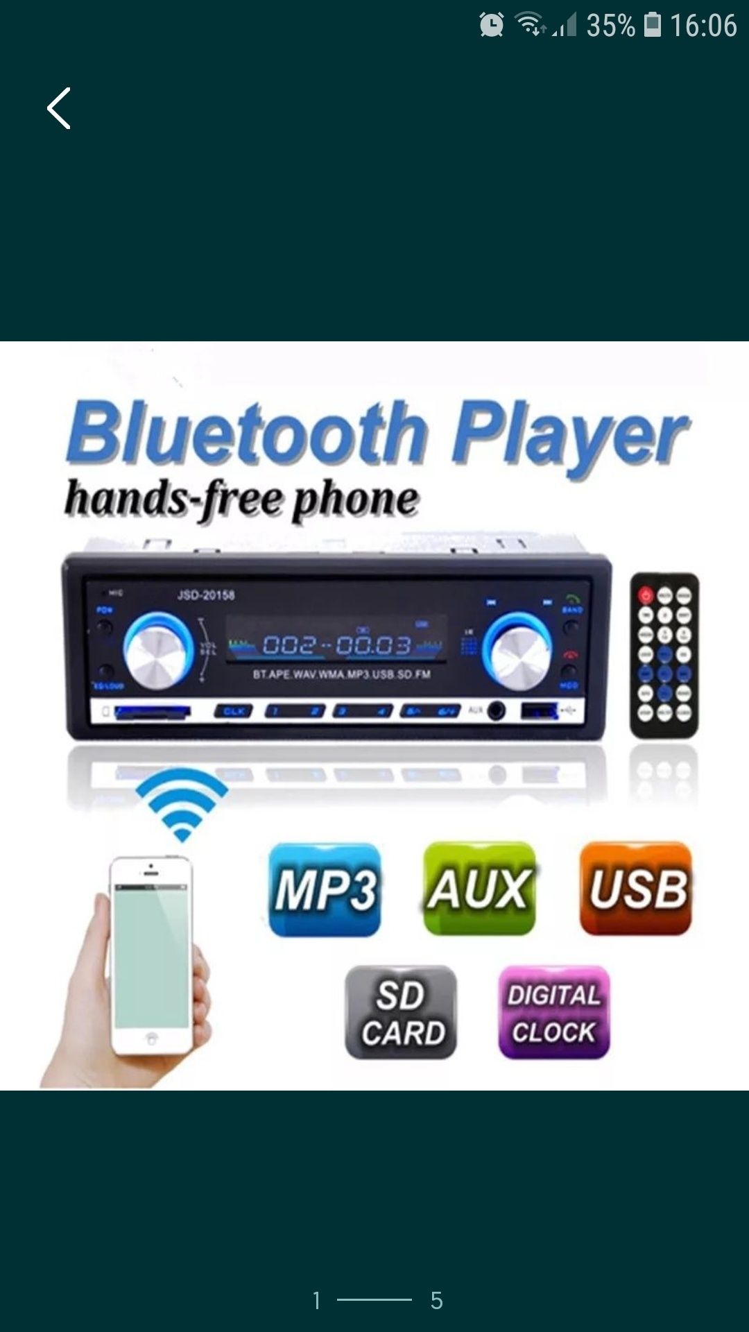 Radio bluetooth MP3 FM