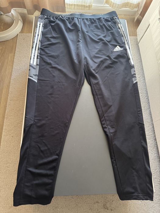 Pantaloni trening/fotbal/fitness Adidas, noi, negri, marimea 2XL
