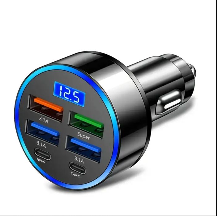 Зарядно за кола (USB/Type-C) – бързо зареждане
