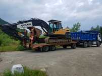 Trailer utilaje , pamant negru , de umplutura .nisip , balst
