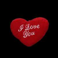 Възглавничка във формата на сърце с надпис – “ I Love you “