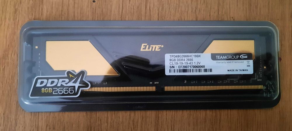 RAM памет за настолен компютър Team Group Elite Plus 8GB DDR4 2666MHz