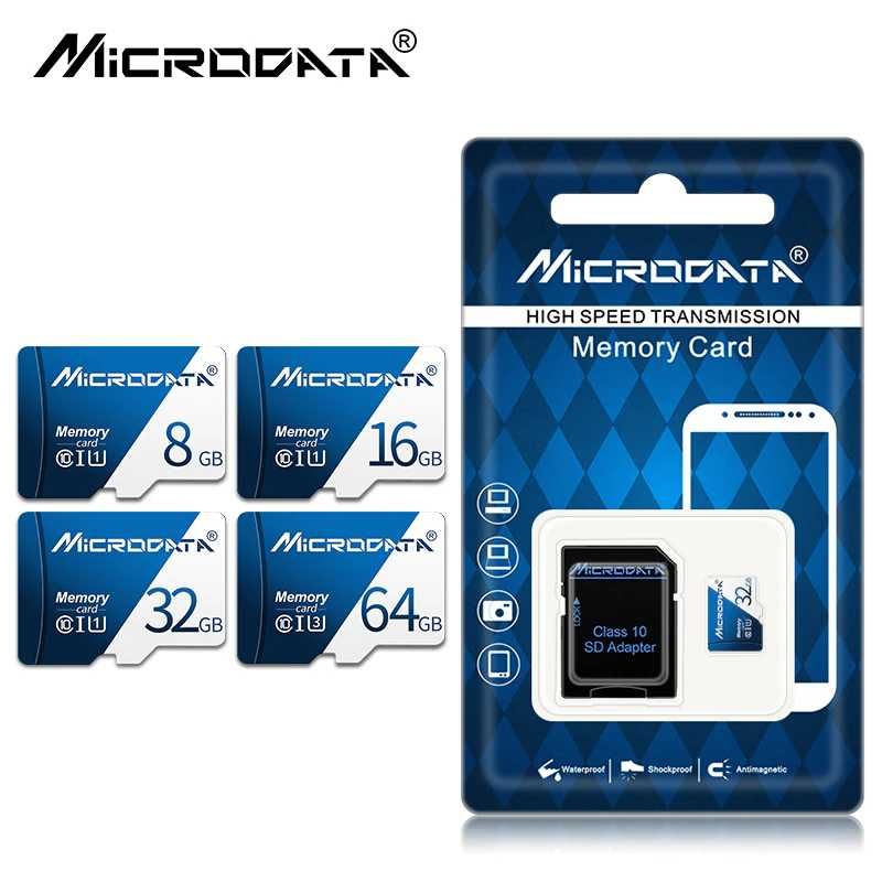 Micro TF SD карта класса 10, 128 ГБ с адаптером sd