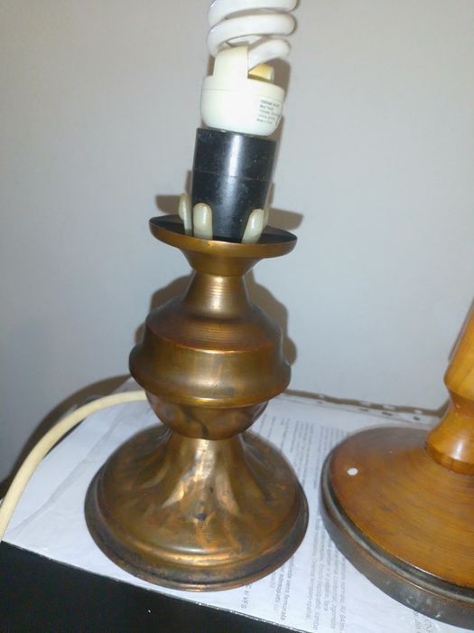 Veioza din material feros patina