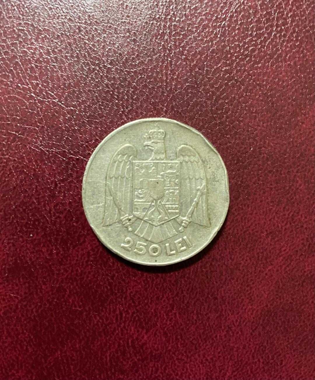 Romania Moneda de Argint - 250 Lei 1935 Carol II