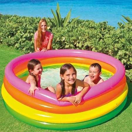 Piscina pentu copii Intex gonflabila dimensiune 187 x 187 x 46 cm