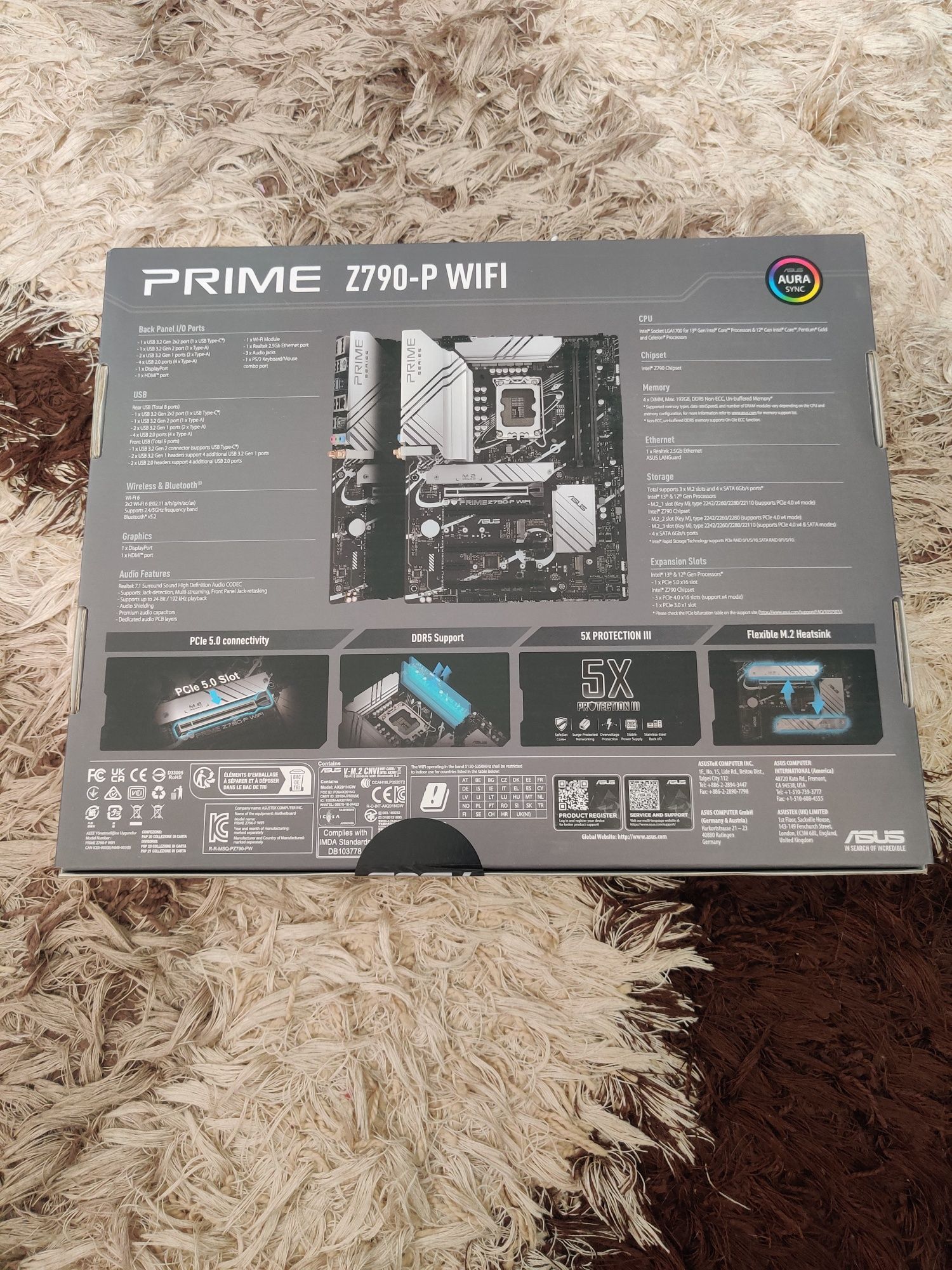 Asus Prime Z790-P Wifi DDR5 (новая,запечатанная)