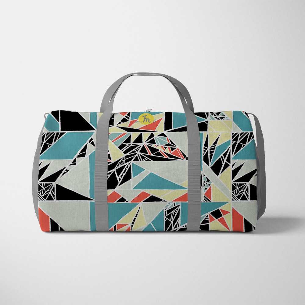 Geanta Voiaj, Travel Duffle Bag, Geometric Abstract Matematica, 46 L