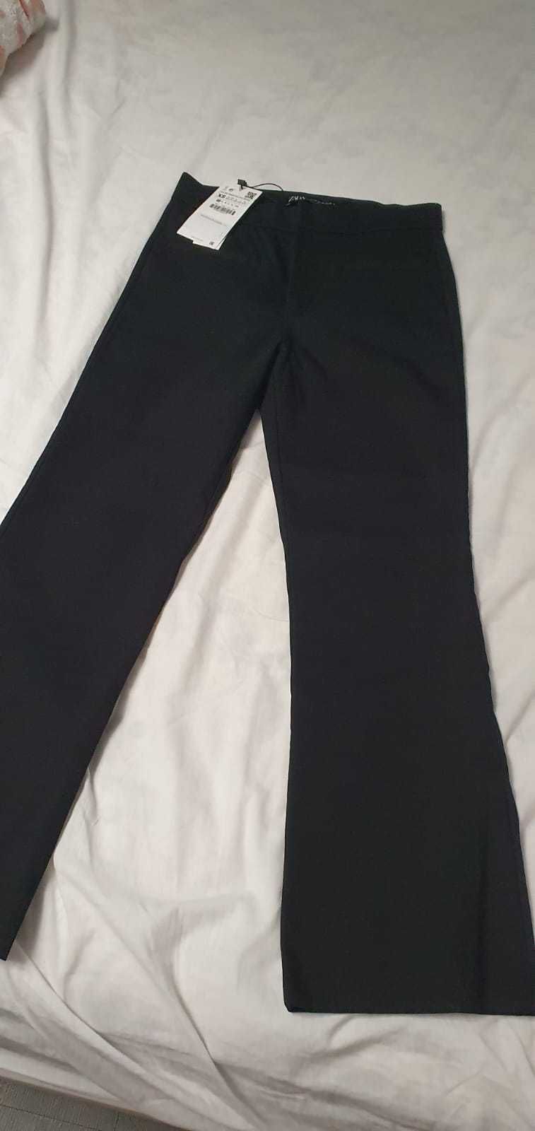 Pantaloni negri dama zara