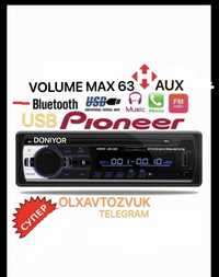 Pioneer магнитола янги блутус флешка usb аукс радио volume 63 matiz gm