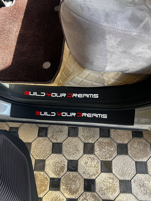 Накладки на пороги из искусственной кожи  BYD Song Plus/Champion