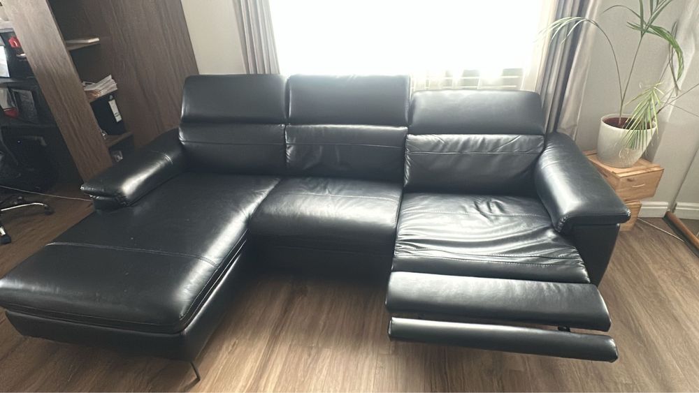 Canapea piele eco neagra