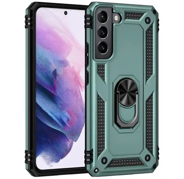 Samsung S22/S23/S24/S25/PLUS/ULTRA S24 FE Husa Anti Drop Ring Metalic