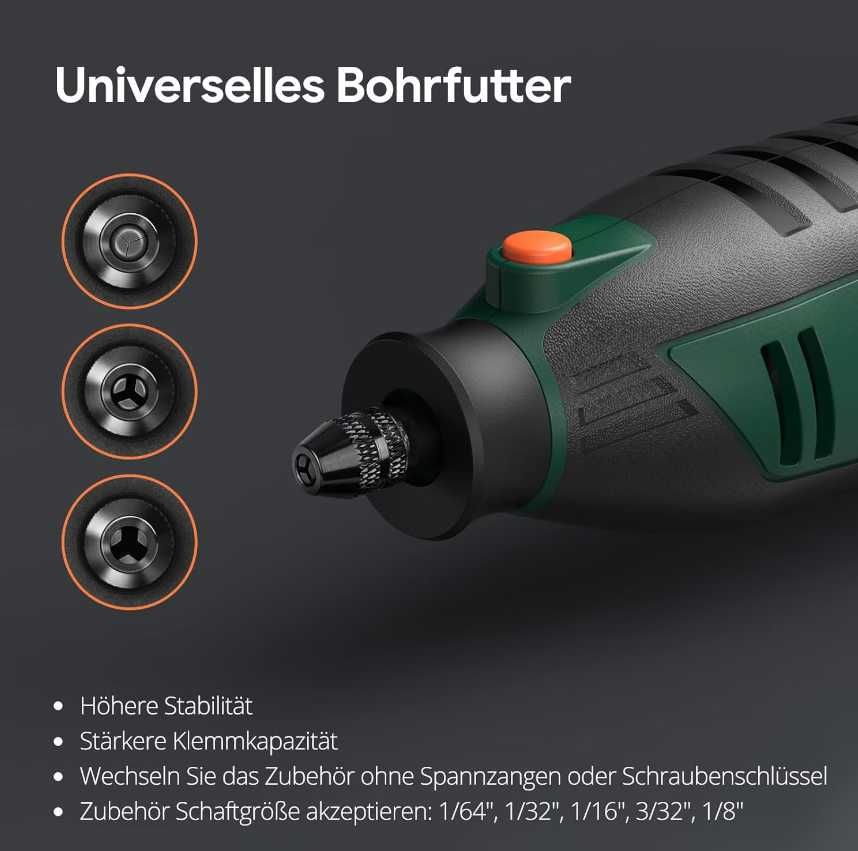 Set scule multifunctionale rotativ 6 viteze 10000-40000RPM