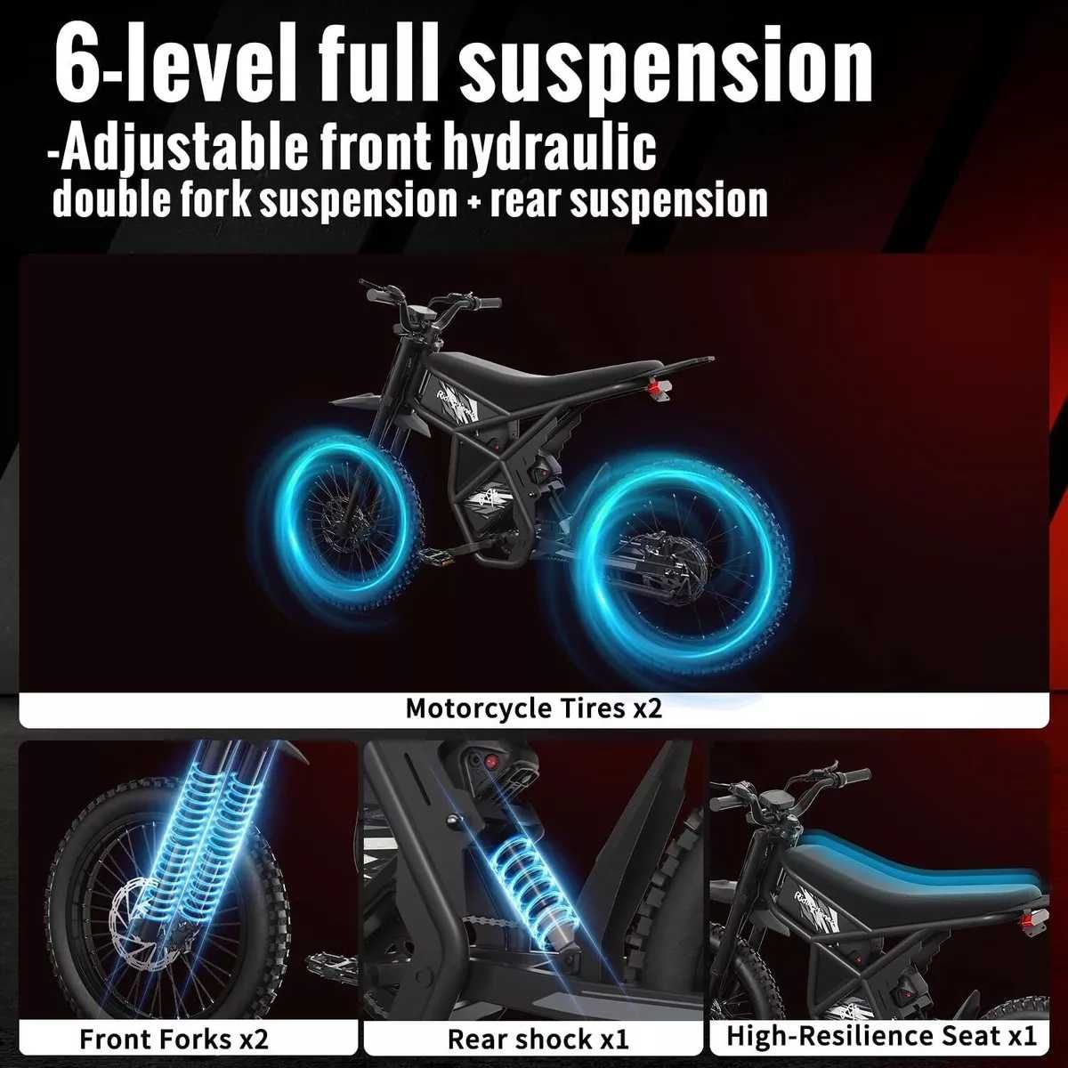 Електрическо колело Електрически Кросов Мотор   GT73 Dual Battery pro