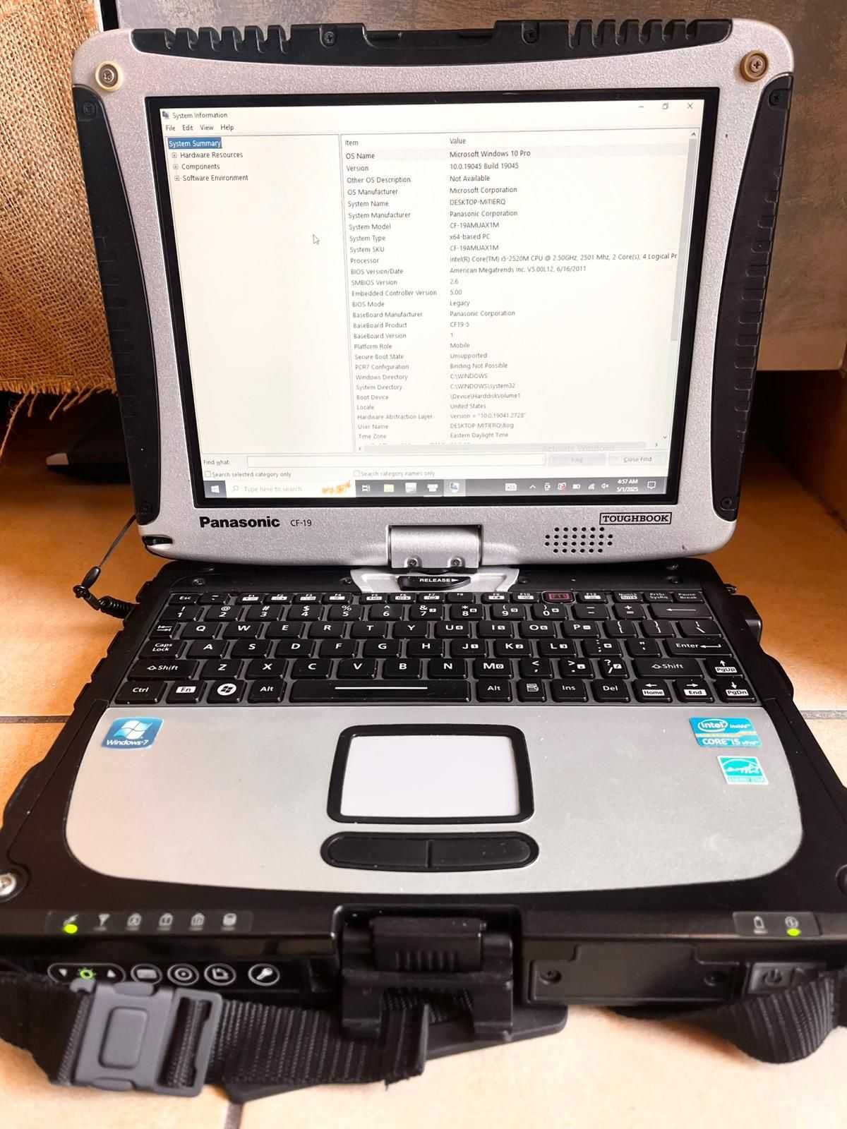 Panasonic Toughbook CF-19 convertibil + Soft diagnostic/programare BMW