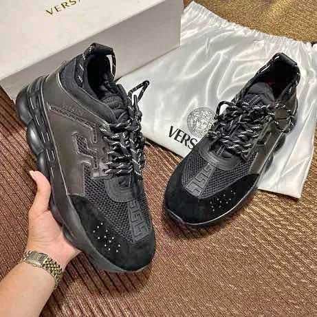 Adidasi Versace Chain Reaction Universal Black (Livrare cu verificare)
