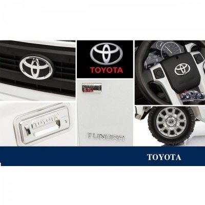 Акумулаторен джип Toyota Tundra 12 V с меки гуми и кожени седалки