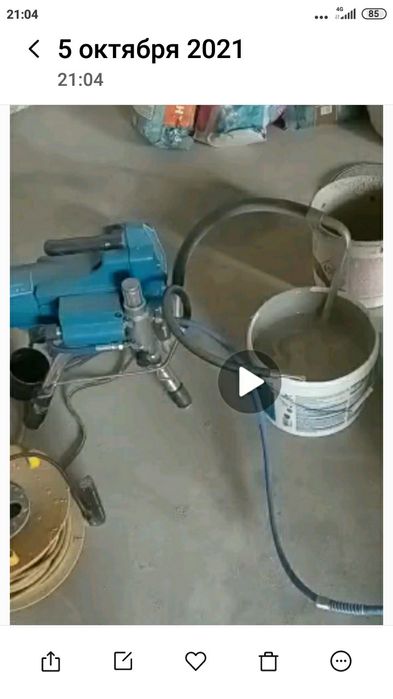 Делаем побелку,покраску безвоздушным аппаратом берем обьемы