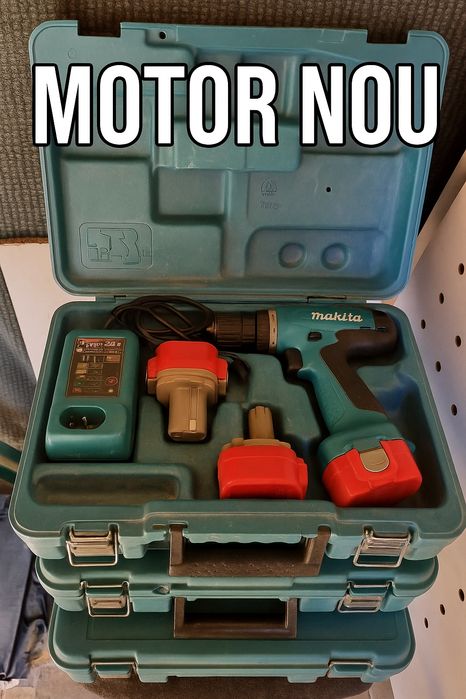 Makita cu motor nou + 3 acumulatori + încărcător
