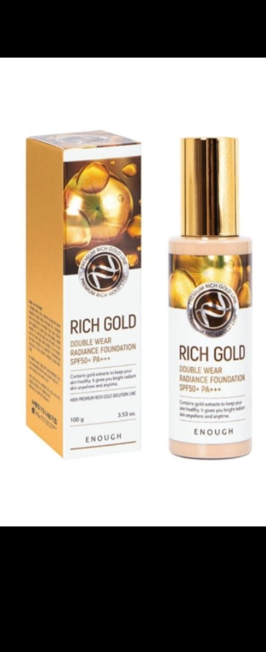 ENOUGH Premium Rich Gold Double Wear Radiance Фон дьо тен SPF50+ PA+++