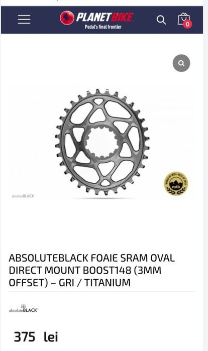 Foaie ovala Absolute Black, 2 bucăți