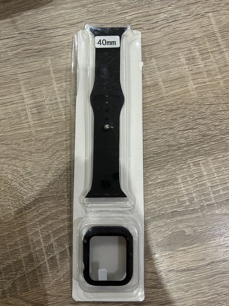 Силиконова каишка и протектор за Apple Watch 40mm