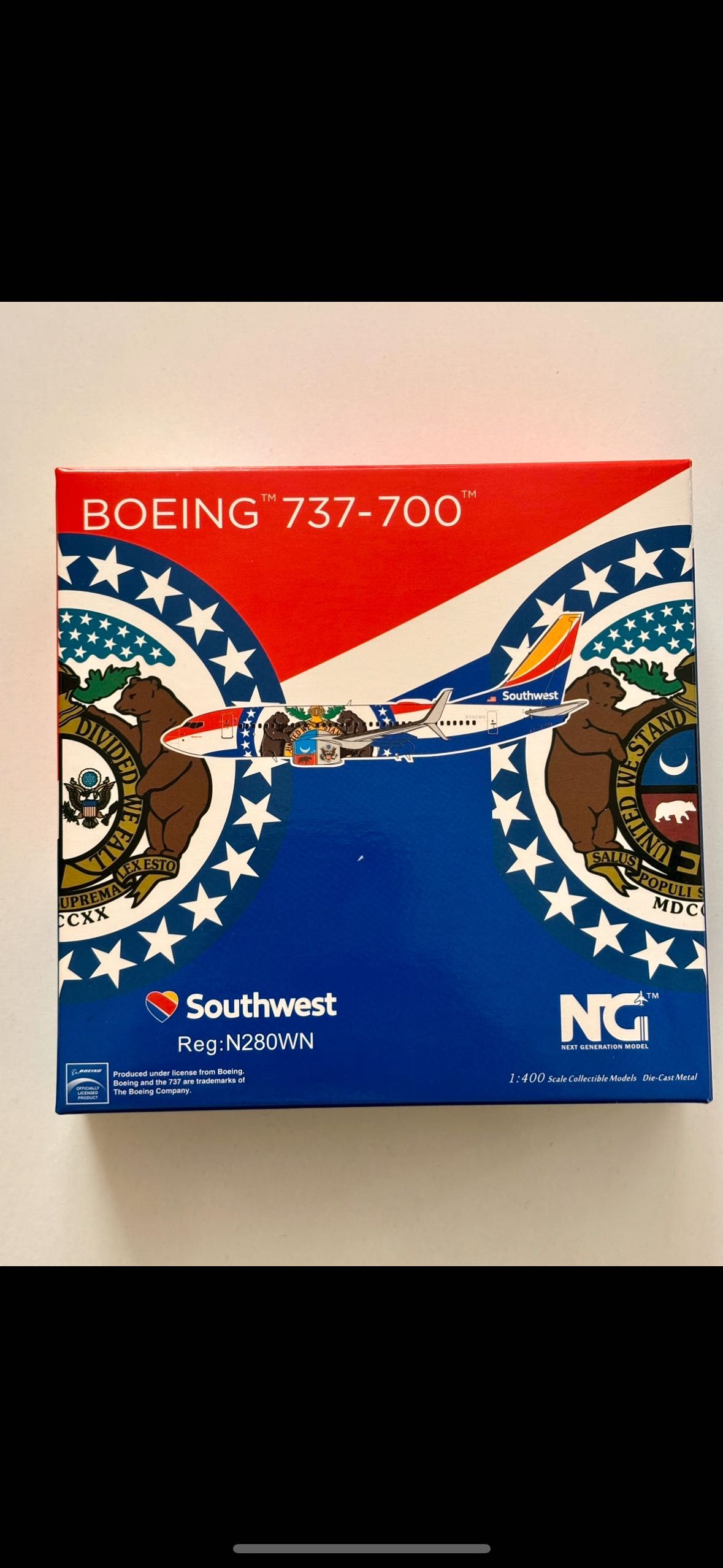 Southwest 737-700 самолет 1:400
