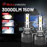 Becuri led H7 150w/set 30000 lumeni 6000k