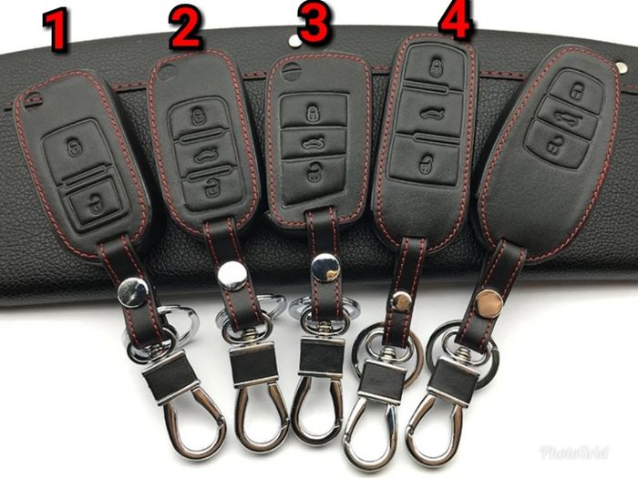 Кожен калъф за ключ Golf 4 5 6 7,Passat B5 B6 B7,Tiguan,Taureg,T-rock