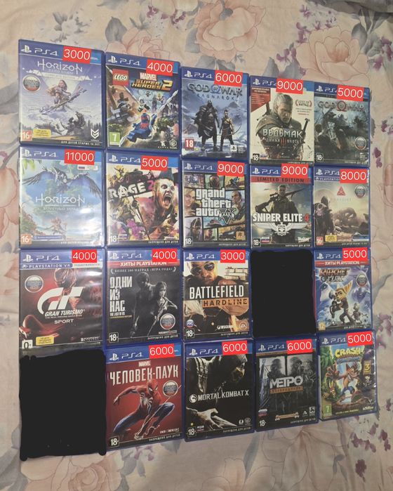 Диски для ps4 в отличном состоянии.