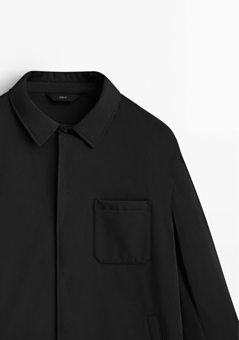 Geaca subtire Massimo Dutti, neagra/kaki