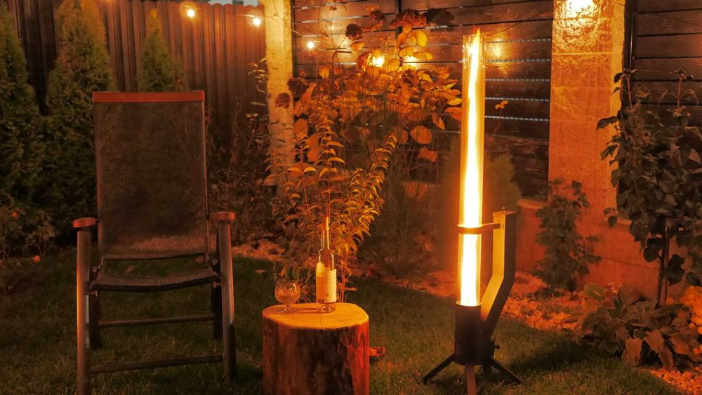 Glisiere aluminiu si incalzitoare ambientale pe peleti pentru terase