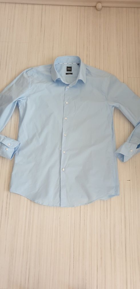 Hugo Boss Slim Fit  Stretch / 44/17 1/2 XL НОВО! ОРИГИНАЛ! Мъжка Риза!