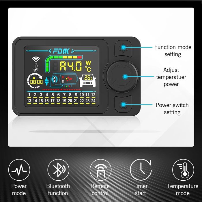 Incalzitor pe motorina Webasto Sirocou Fdik 5 KW 12v & 24v & Bluetooth