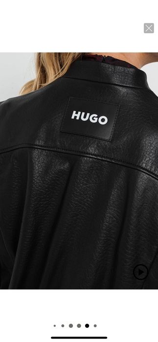 HUGO 2в1 яке и елек естествена агнешка кожа, размер L