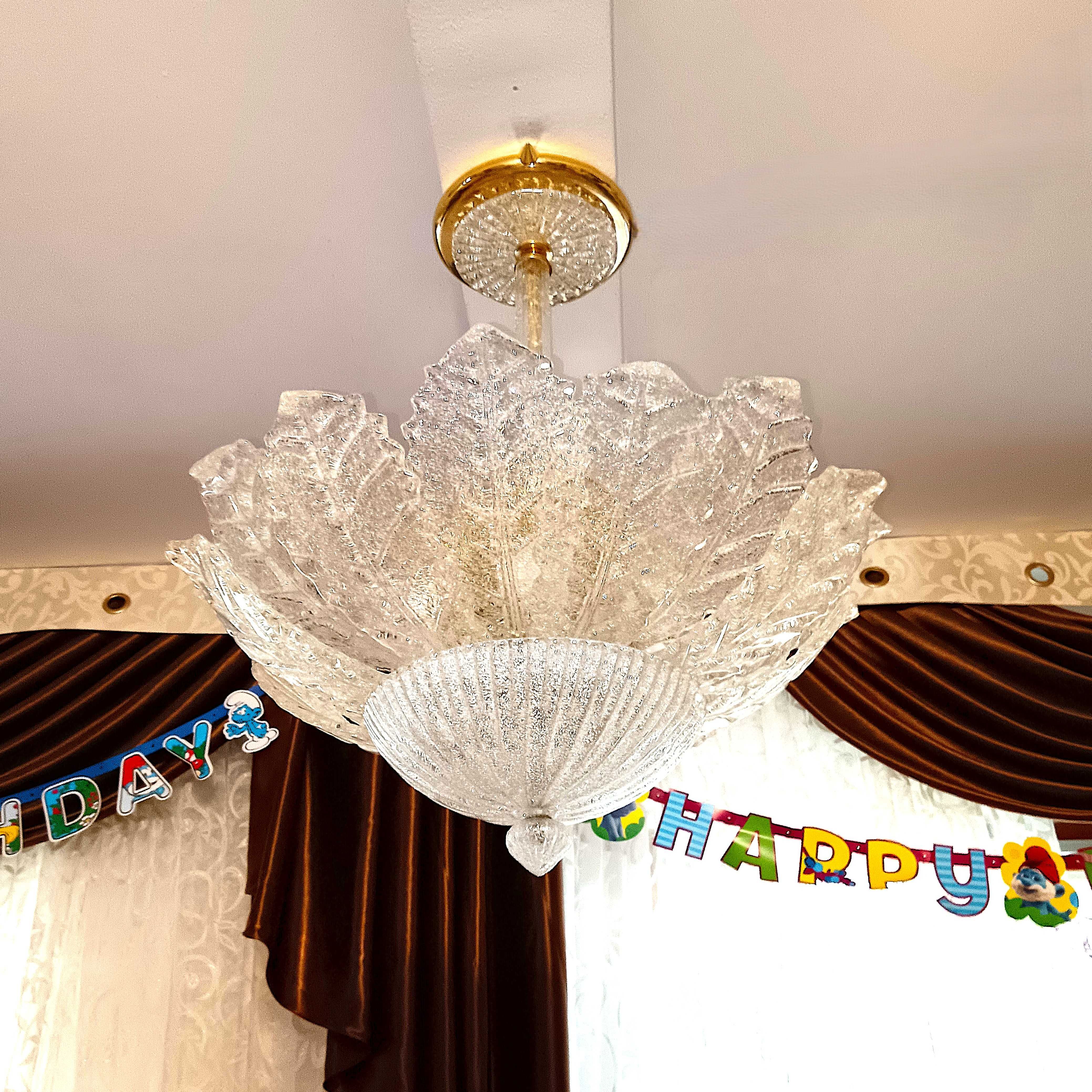 Candelabru, lustra, Art Deco, Barovier & Toso Murano, vintage