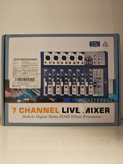 Mixer muzical Weymic, 7 channel, Cod 78402