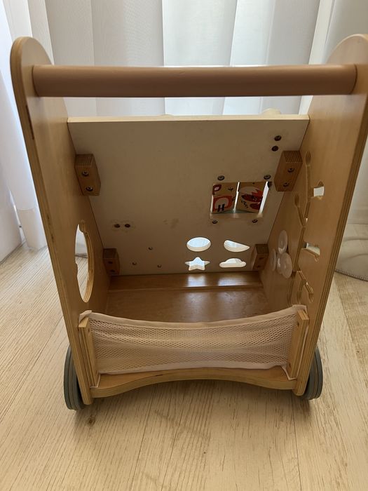 Дървена проходилка уокър Moni Toys