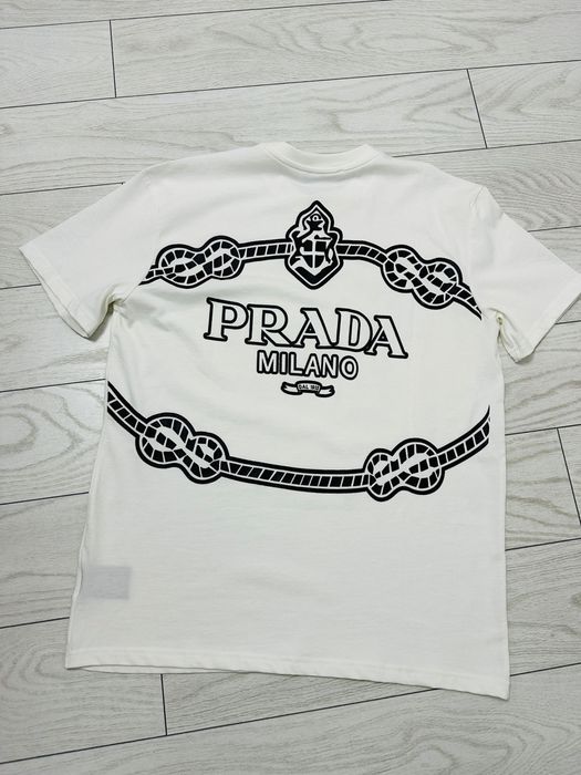 Tricou alb Prada XL