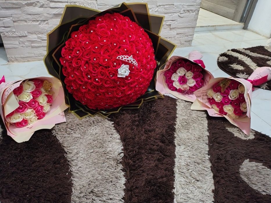 Buchete de trandafiri din sapun