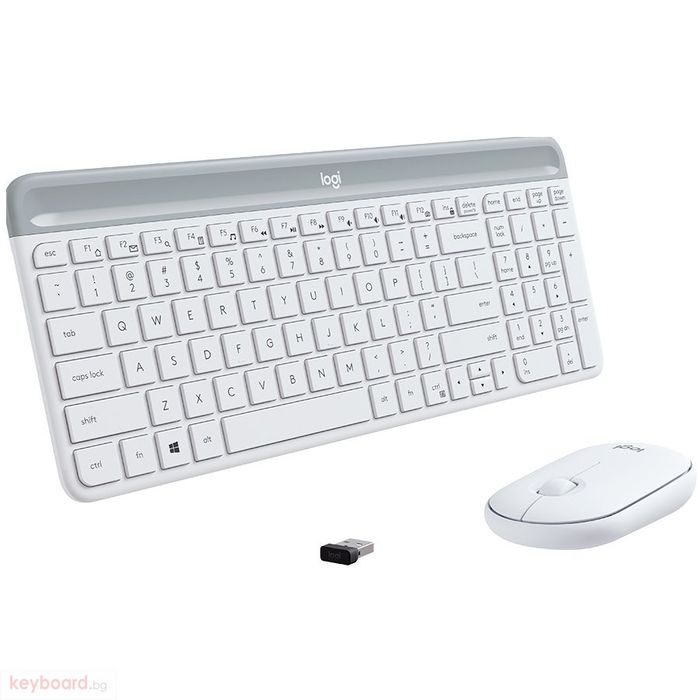 Logitech mk470 безжична клавиатура и мишка