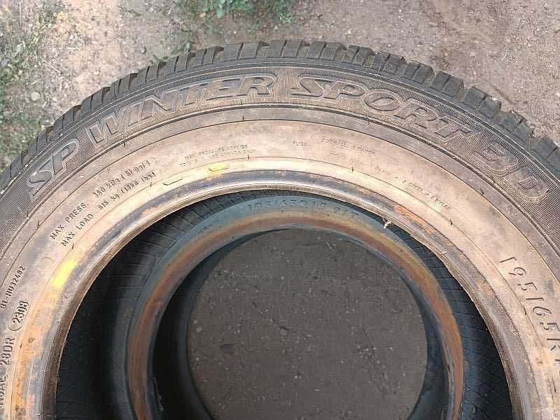 Шины 195/65 R15 - "Dunlop SP Winter Sport 3D" (Германия), всесезонные.