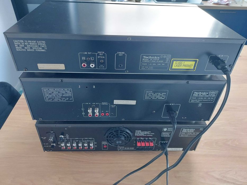 Linie audio/sistem Technics, amplituner, dublu deck, cd-player