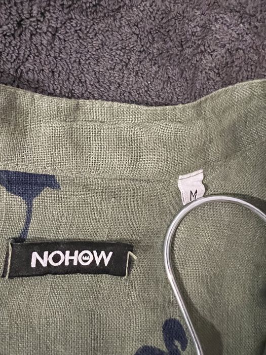 Cămașa din in cu imprimeu Nohow