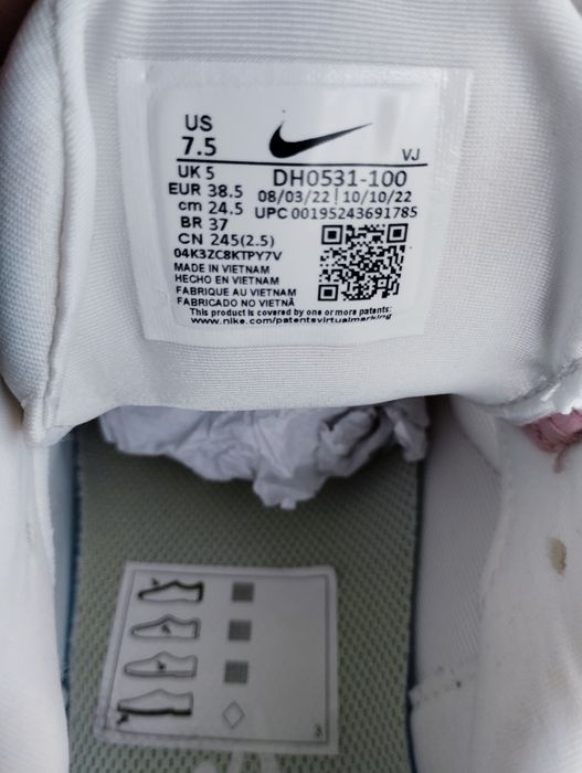Нови Nike AIR MAX FURYOSA White//Purple Дамски Маратонки Номер 38,5