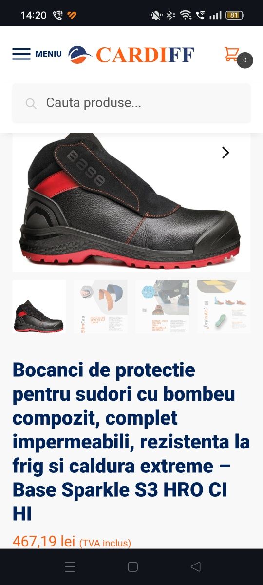 Bocanci de sudor BASE