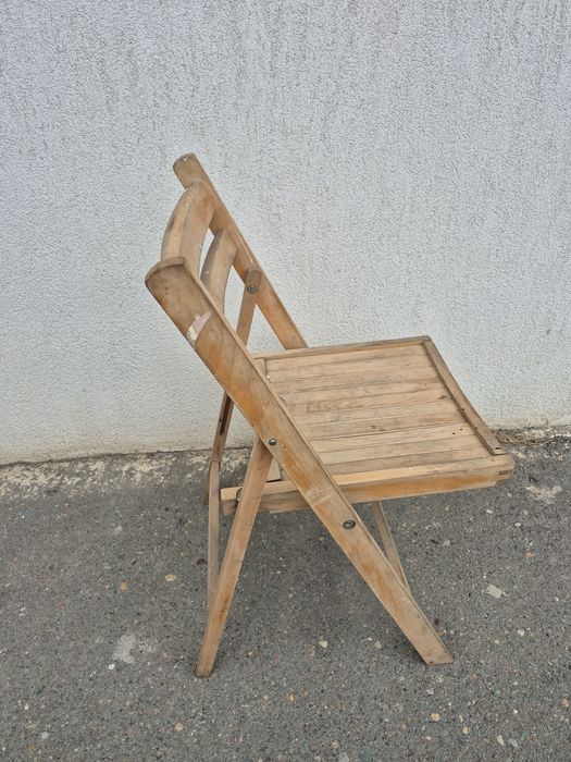 Scaun lemn masiv pliabil ideal pentru,Bucatarie gradină&terasă,balcon