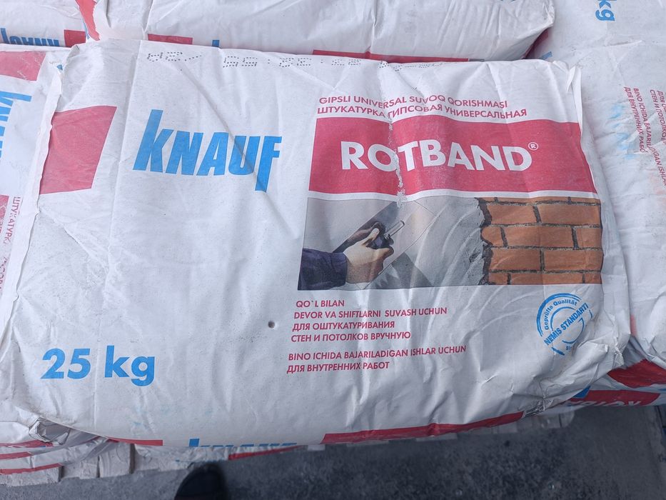 Knauf rotband 2knauf 25 kg lik sifat eng yuqori darajada